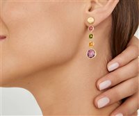 Vicenza - Piazzetta Palladio 2 - Pendientes Marco Bicego Mujer Jaipur in Oro amarillo Pietre dure OB901-MIX01 - OB901-MIX01